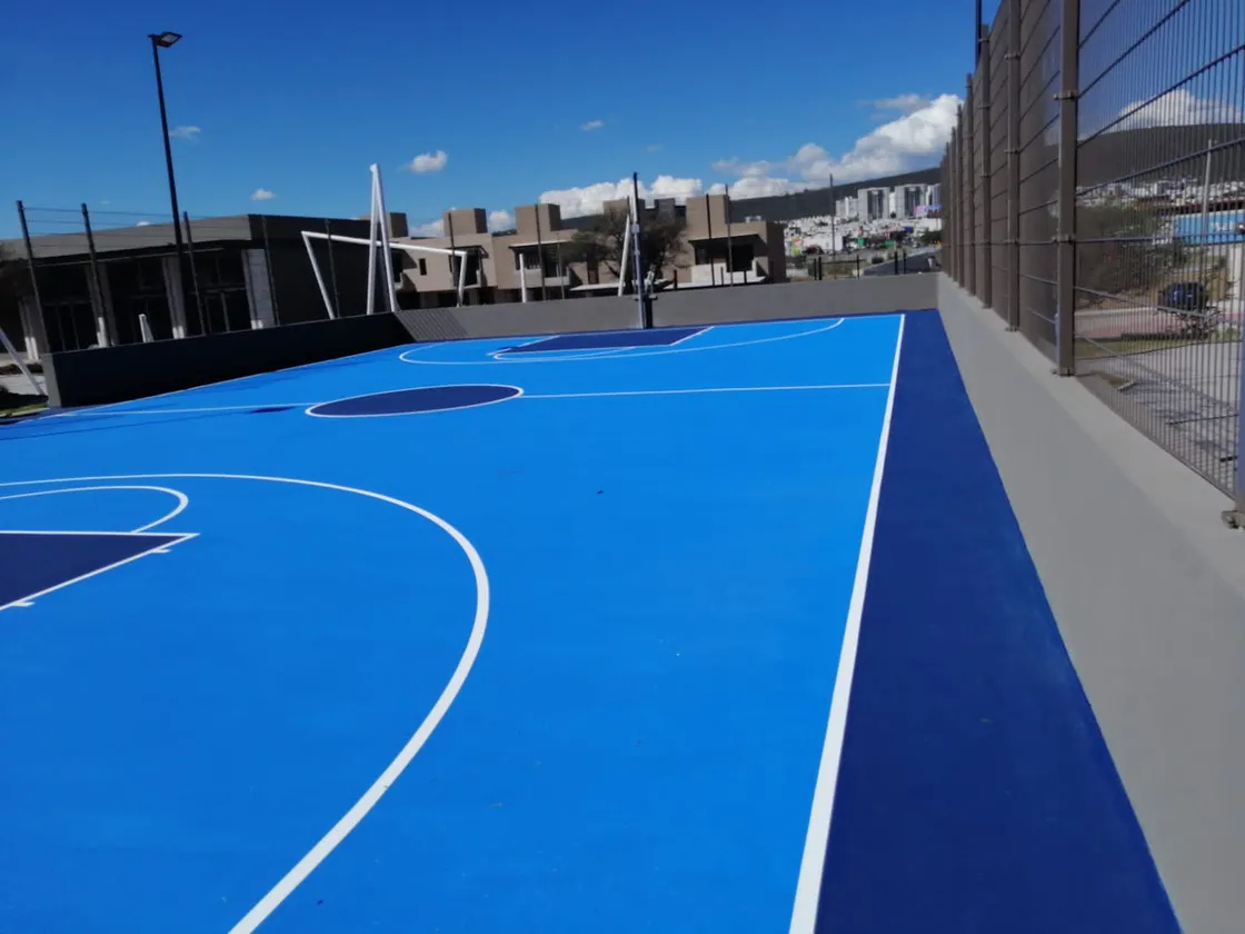Cancha de multiusos acabado acrílico